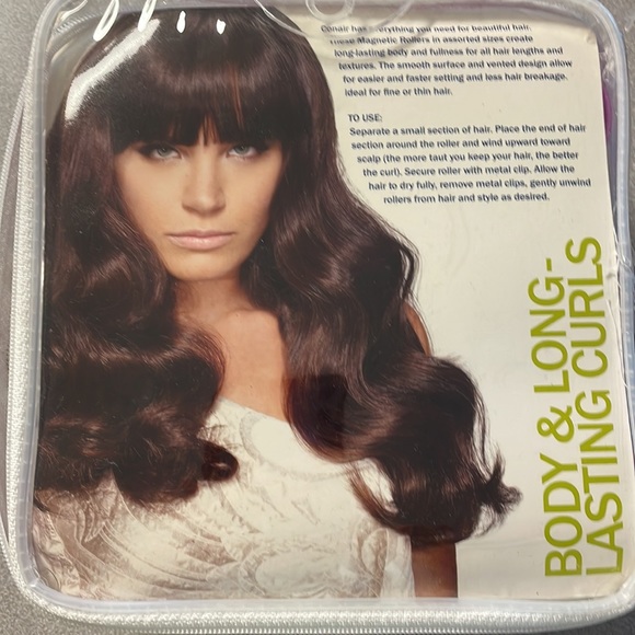 Conair Magnetic Rollers plastic vented curlers rollers w/ clips - Picture 4 of 14